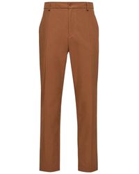 Moncler - Technical Cotton Blend Trousers - Lyst