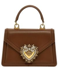 Dolce & Gabbana - Devotion Embellished Small Tote Bag - Lyst