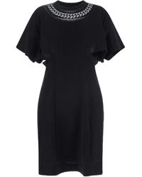 Givenchy - Chain Printed Crewneck Mini Dress - Lyst