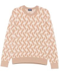 Drumohr - Geometric-Pattern Wool Sweater - Lyst