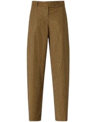 Pinko - Rhinestone-Embellished Tailored Trousers - Lyst
