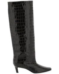 TOTEME - Totême Embossed Knee-High Boots - Lyst