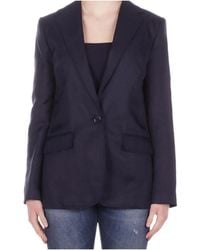 Ralph Lauren - Lauren V-Neck Single Breasted Jacket - Lyst