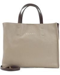 Marni - Logo Detailed Top Handle Bag - Lyst