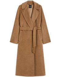 Weekend by Maxmara - Tempera Belted Long-Sleeved Coat - Lyst
