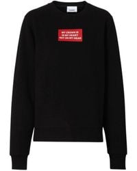 Burberry - Round-Collar Long-Sleeve Hoodie - Lyst
