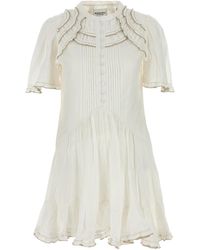Isabel Marant - Isabel Marant Étoile Ruffled Pleated Mini Dress - Lyst