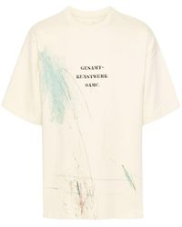 OAMC - Scribble Organic Cotton T-Shirt - Lyst