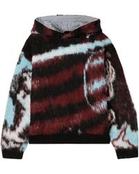 Aztech Mountain - Off Piste Shell-Trimmed Printed Fleece Hoodie - Lyst