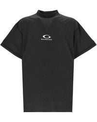 Balenciaga - Logo Printed Short-Sleeved T-Shirt - Lyst