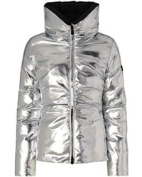 Pinko - Metallic High-Neck Jacket - Lyst