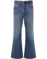 Sacai - X Levi's Belted Flare Jeans - Lyst