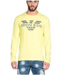 Armani Jeans - Logo Details T-Shirt - Lyst