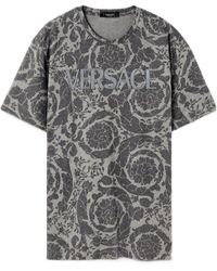 Versace - Barocco Silhouette Crewneck T-Shirt - Lyst