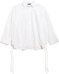 Balenciaga - Cotton Lace-Up Shirt - Lyst