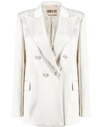 Aniye By - Peak-Lapel Double-Breasted Blazer - Lyst