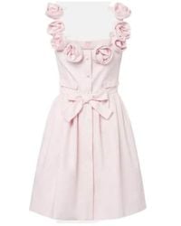 Giambattista Valli - Floral-Appliqué Cotton Minidress - Lyst
