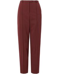 Loulou de Saison - Pleat-Front Straight Trousers - Lyst