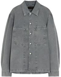 Lemaire - Straight Hem Denim Overshirt - Lyst
