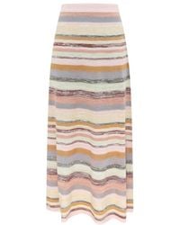 Zimmermann - Luna Mouline Midi Skirt - Lyst