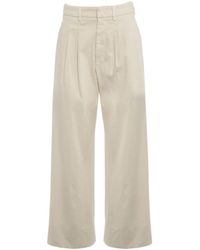 Dondup - Pleated Wide-Leg Casual Trousers - Lyst