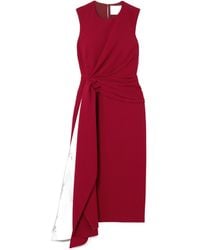 ROKSANDA - Elham Draped Crepe Midi Dress - Lyst