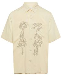 Celine - Embroidered Hawaiian Shirt - Lyst