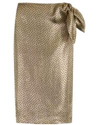 Saint Laurent - Tied Pencil Skirt - Lyst