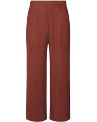 Pleats Please Issey Miyake - Pleated Trousers - Lyst