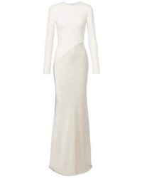 Roland Mouret - Satin And Jersey Gown - Lyst