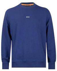 BOSS - Boss Logo Detailed Regular-Fit Sweatshirt - Lyst