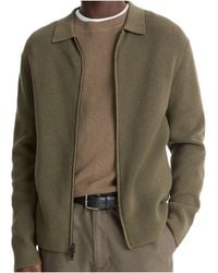 Vince - Knit Zip Cardigan - Lyst