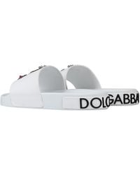 Dolce & Gabbana - Round Toe Casual Slippers - Lyst
