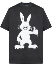 Paul Smith - Ps Paul Smith Rabbit-Print Crewneck T-Shirt - Lyst