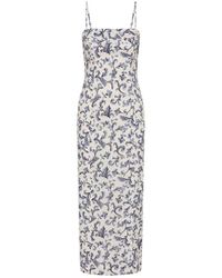 Posse - Rue Baroque-Print Strappy Midi Dress - Lyst