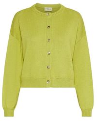 Marella - Cotton Crew-Neck Cardigan - Lyst