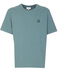 Maison Kitsuné - Maison Kitsuné Bold Fox Head Patch Crewneck T-Shirt - Lyst