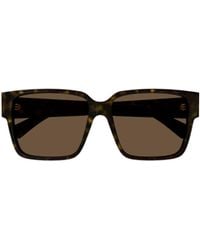 Bottega Veneta - Eyewear	Rectangle Frame Sunglasses - Lyst