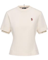 Moncler - Grenoble Logo Patch Crewneck T-Shirt - Lyst