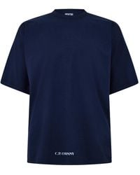 C.P. Company - Logo Crew Neck T-Shirt - Lyst