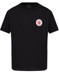 DSquared² - Logo Printed Crewneck T-Shirt - Lyst