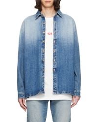 424 - Gradient-Effect Denim Shirt - Lyst