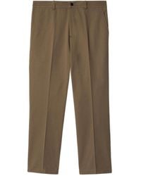 Burberry - Ekd Embroidered Tailored Trousers - Lyst