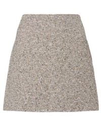 Blazé Milano - Coci Linen-Blend Tweed Miniskirt - Lyst