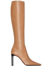 Saint Laurent - Francoise Pointed Toe Boots - Lyst