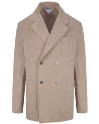 Bottega Veneta - Double-Breasted Long-Sleeved Jacket - Lyst