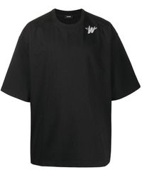 we11done - Oversized Logo Print T-Shirt - Lyst