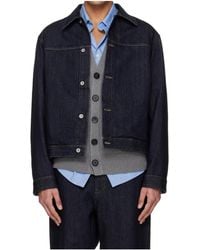 Jil Sander - Long-Sleeved Short Denim Jacket - Lyst