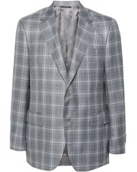 Canali - Tartan-Pattern Blazer - Lyst