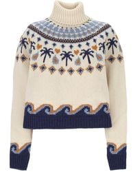 Alanui - Sweet Winter Jacquard Turtleneck Sweater - Lyst